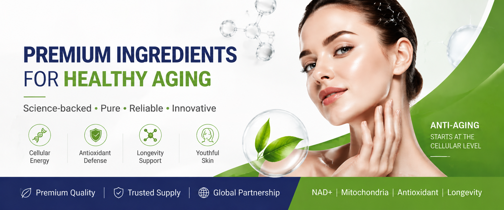 HanvaBio premium ingredients for healthy aging